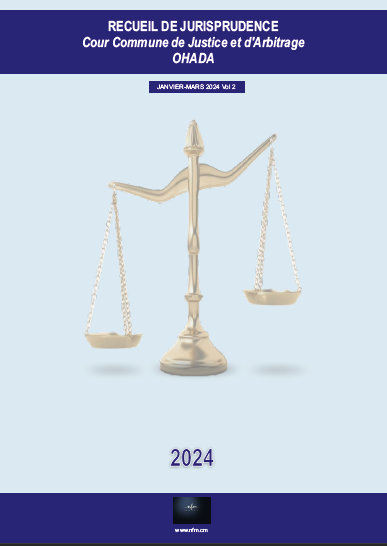 Recueil de jurisprudence CCJA 2024 volume 2